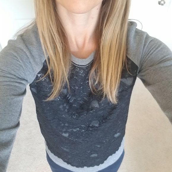 Loft medium lace sweatshirt - Picture 1 of 6